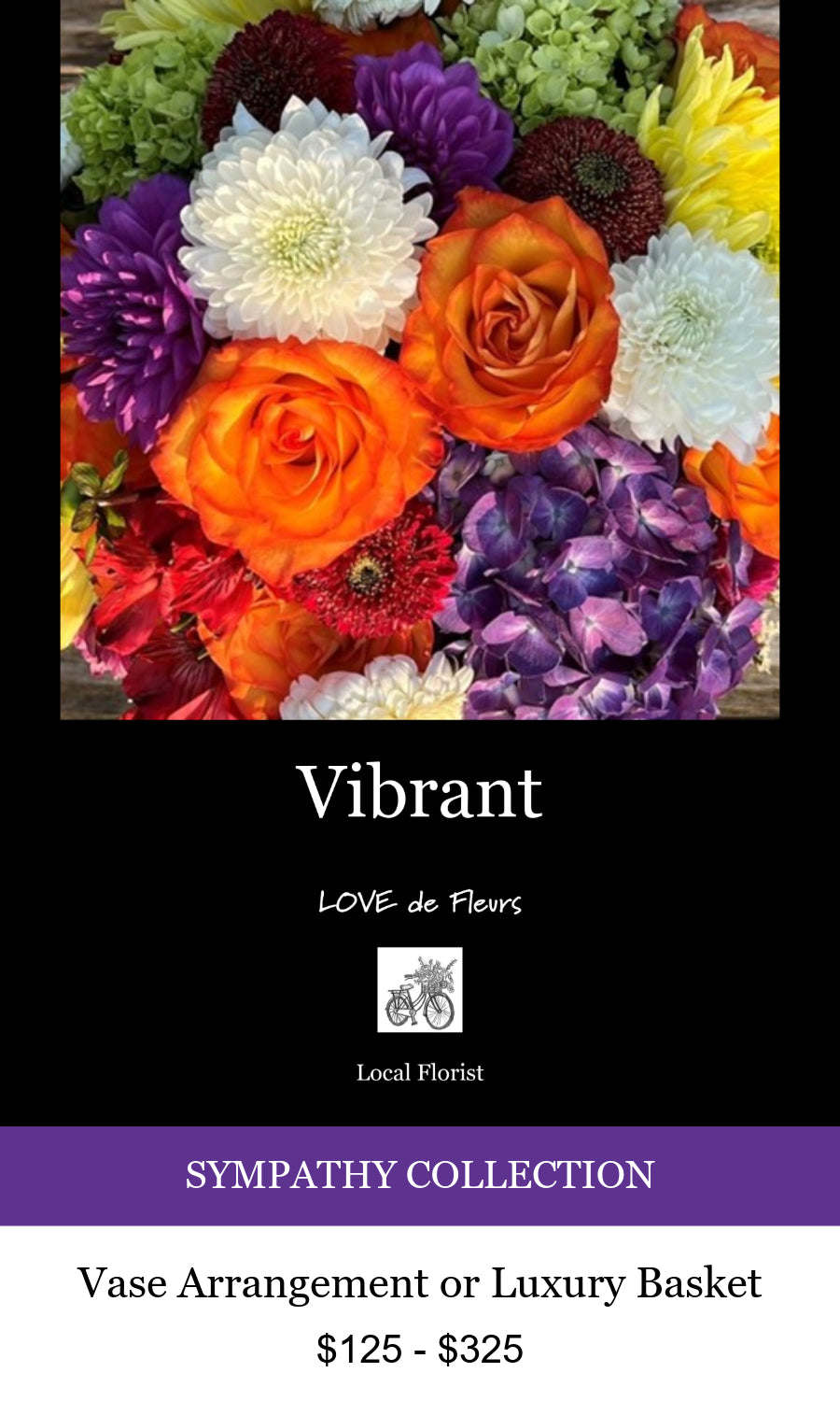 VIBRANT SYMPATHY FLOWERS