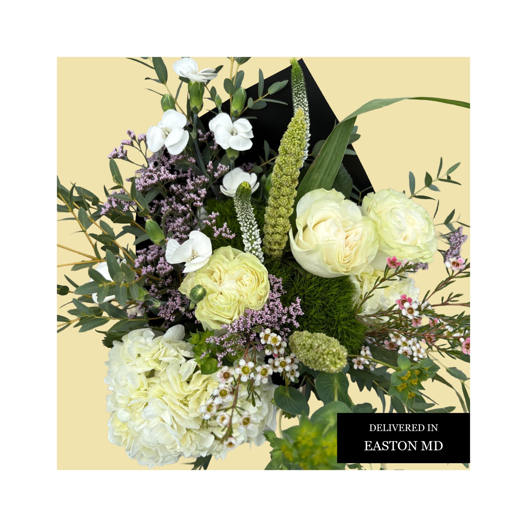 WHITE & GREEN SYMPATHY FLOWERS