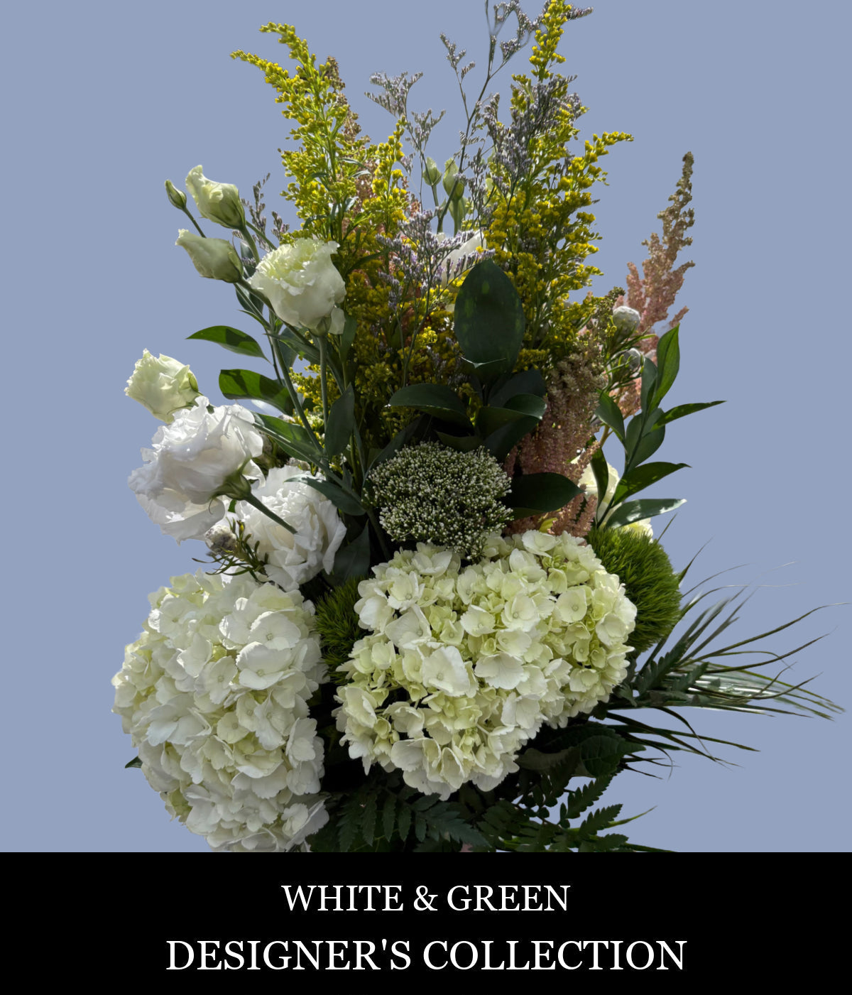 WHITE & GREEN SYMPATHY FLOWERS