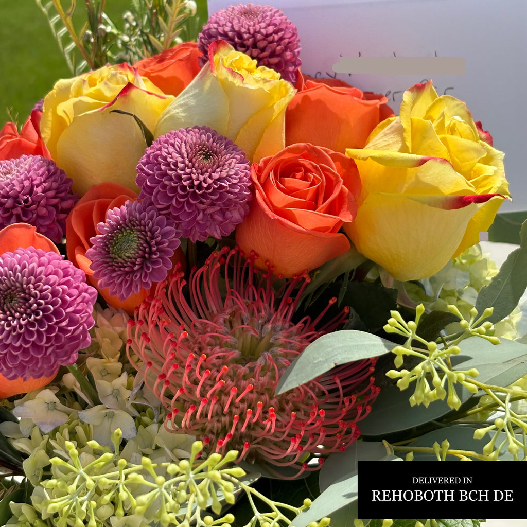 YELLOW & ACCENTS SYMPATHY FLOWERS