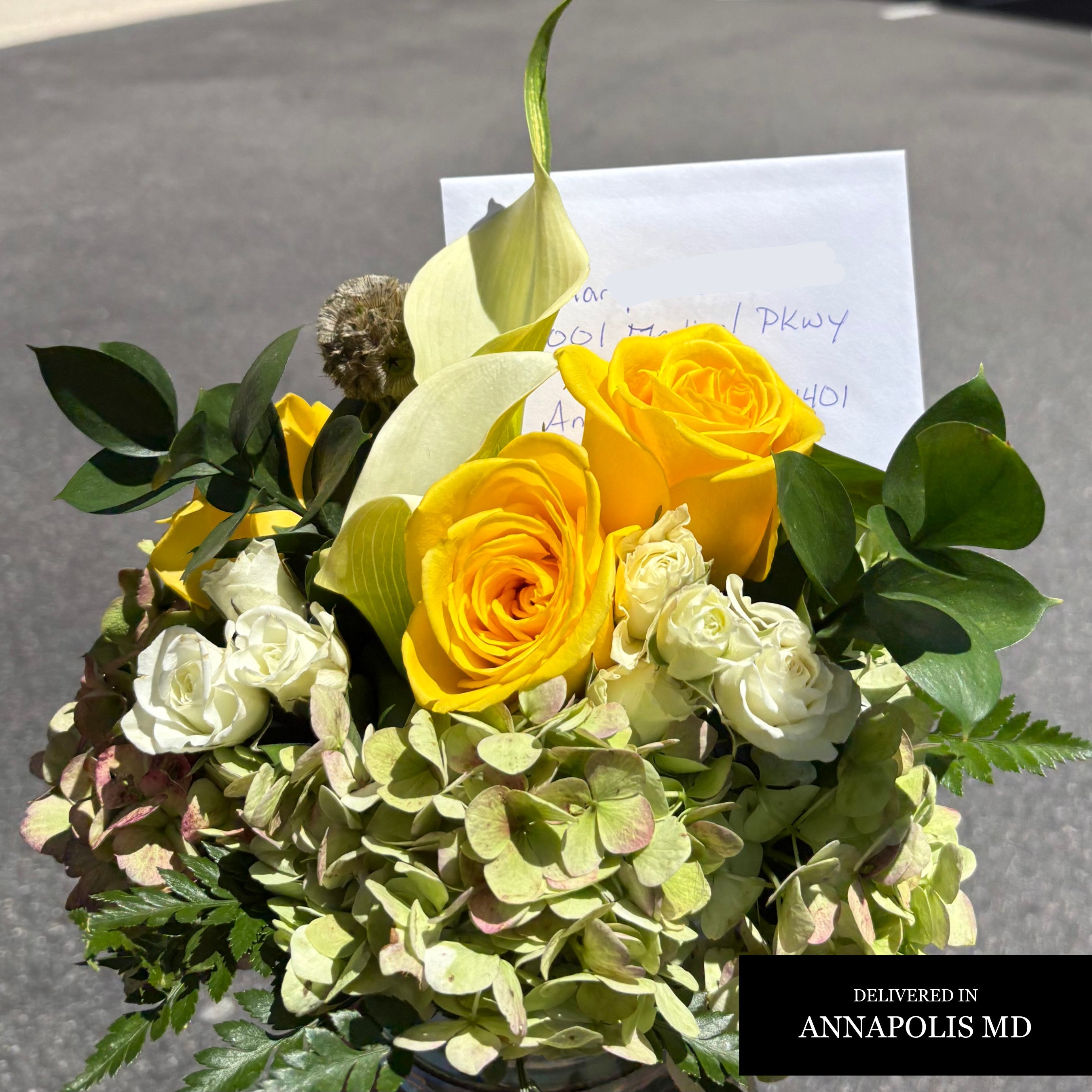 YELLOW & ACCENTS SYMPATHY FLOWERS