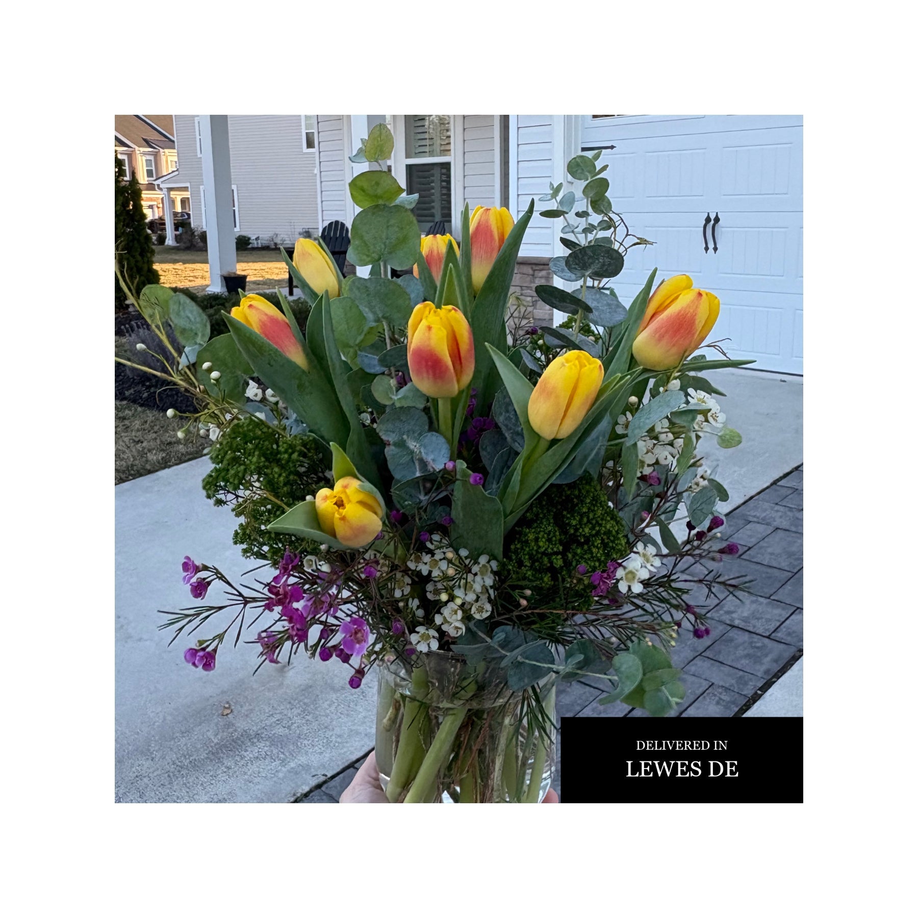 YELLOW & ACCENTS SYMPATHY FLOWERS